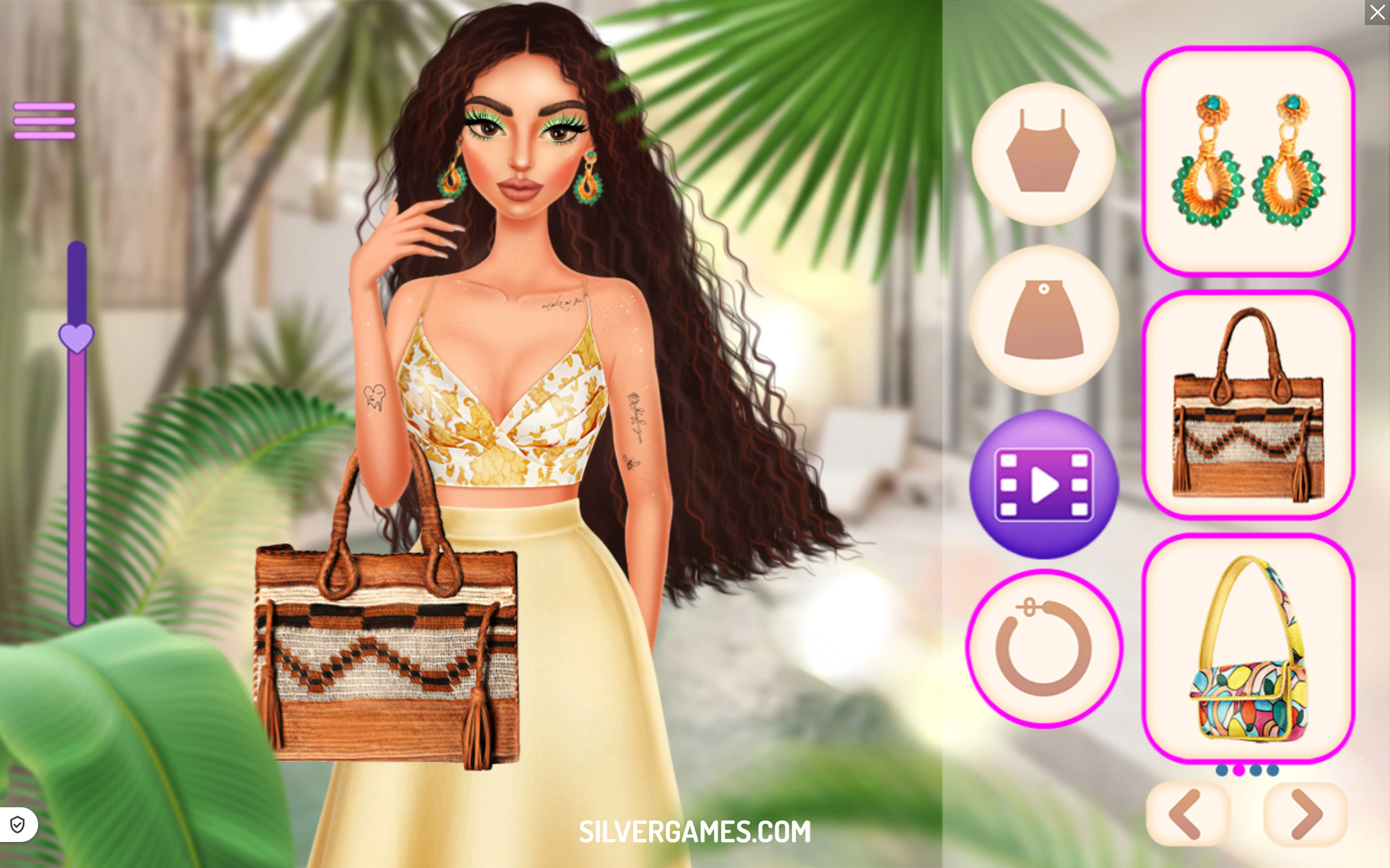 Glamour Beach Life gameplay screenshot &mdash; final coordinated beach outfit